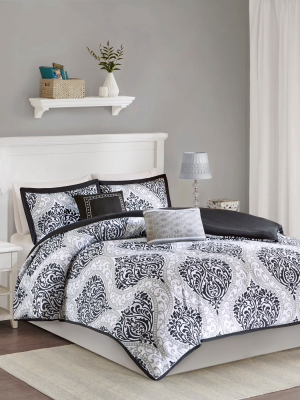 Chelsea Damask Print Duvet Cover Set