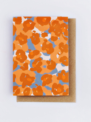 The Completist Painter Flower Art Card