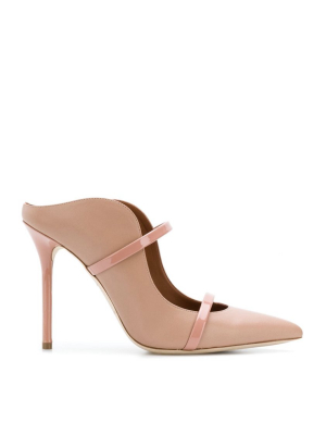 Maureen 100mm - Blush Nude Leather Stiletto Mule