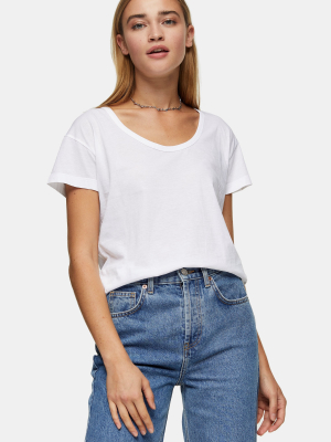 Ecru Premium Scoop Neck Top