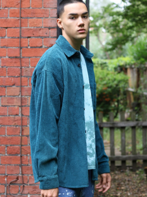 Bdg Teal Corduroy Button-down Shirt