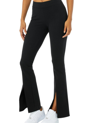 Airbrush High-waist Flutter Legging - Black