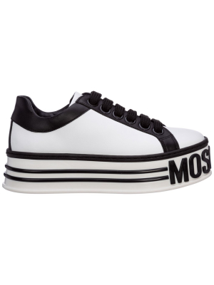 Moschino Maxi Logo Platform Low-top Sneakers