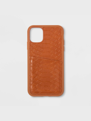 Heyday™ Apple Iphone Tan Crocodile Phone Case