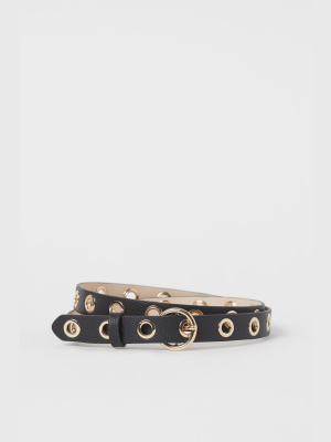 Grommet-detail Belt