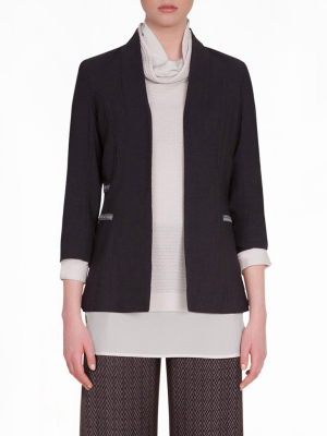 Classic Charcoal Wool Jacket