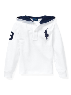 Big Pony Cotton Hooded Tee