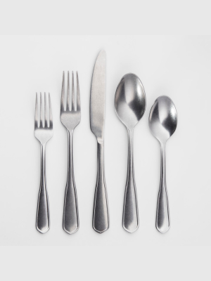 Kellen 20pc Silverware Set Rumble Finish - Threshold™