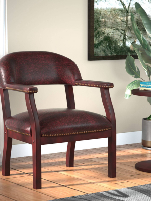 Captain's Chair Burgundy - Boss Office Products