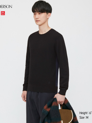 Men Cashmere Crew Neck Long-sleeve Sweater (jw Anderson)