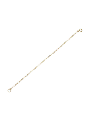 14k Gold Filled Rectangular Chain Bracelet