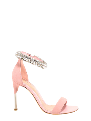 Alexander Mcqueen Embellished Crystal Strap Sandals