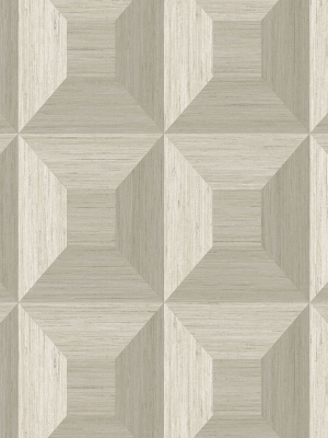 Squared Away Geometric Wallpaper In Brown From The More Textures Collection By Seabrook Wallcoverings