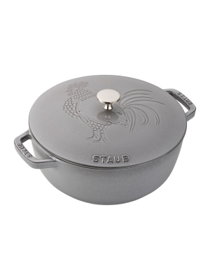 Staub Cast Iron 3.75-qt Essential French Oven Rooster