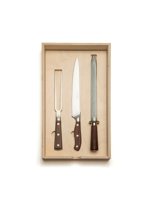 Rosewood Carving Set