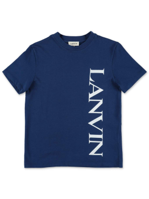 Lanvin Enfant Logo Print Crewneck T-shirt