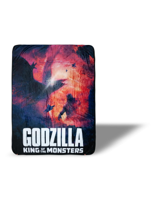 Surreal Entertainment Godzilla: King Of The Monsters Large Fleece Throw Blanket | 60 X 45 Inches