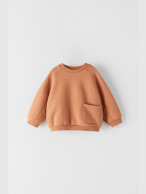 Basic Sweatshirt With Pocket