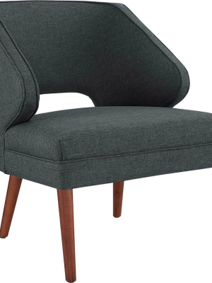 Dawson Upholstered Fabric Armchair Gray