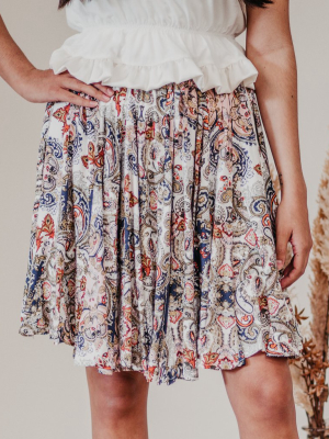 Mary Paisley Skirt