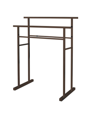 Edenscape Pedestal Steel Construction Towel Rack - Kingston Brass