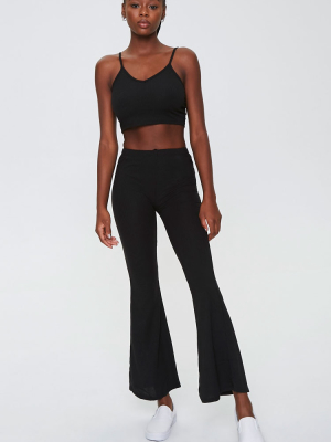 Ribbed Cropped Cami & Pants Set