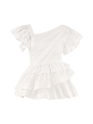 Alexander Mcqueen Ruffled Flared Blouse