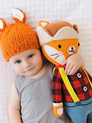 Rusty Fox Knit Hat, Orange