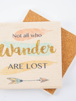 Thirstystone Not All Who Wander Are Lost Coaster Set Of 4