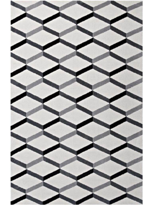 Somerville Area Rug Black/white