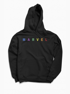 Marvel Rainbow Logo Hoodie Sweatshirt