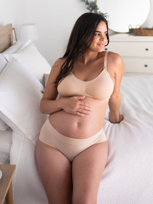 Grow With Me Maternity & Postpartum Brief | Beige