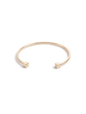 Gold Square End Cuff*