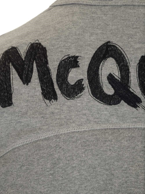 Alexander Mcqueen Logo Embroidered Sweatshirt