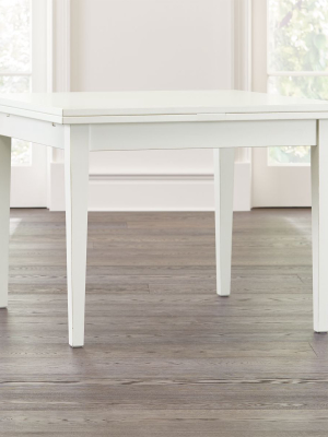 Pratico White Extension Square Dining Table