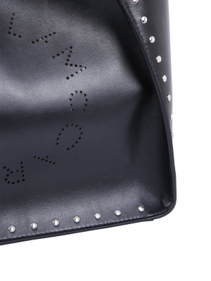 Stella Mccartney Logo Studded Tote Bag