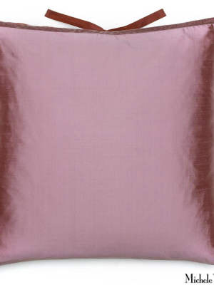 Silk Dupioni Pillow Mauve 22x22