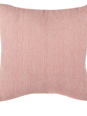 Simeon Pillow Rusty Red/white