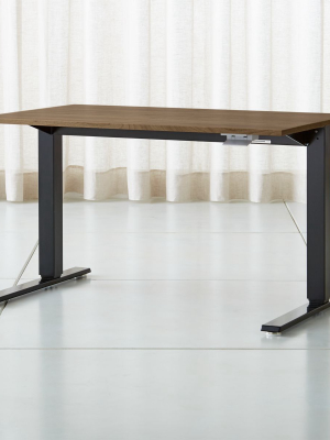 Humanscale ® Float ® Sit/stand 48" Walnut Desk