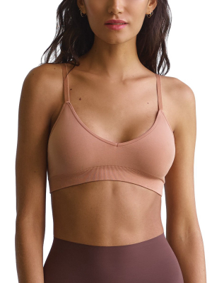 Commando Minimalist V-bralette / Cocoa