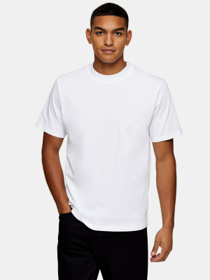 Selected Homme White Turtle Neck T-shirt
