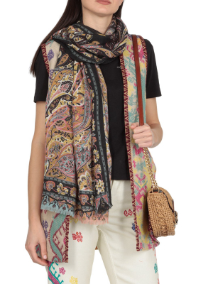 Etro Paisley Print Scarf