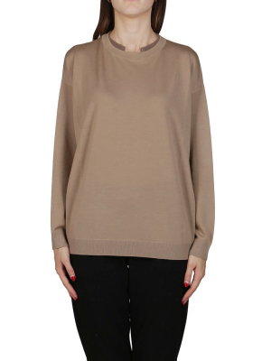 Brunello Cucinelli Embellished Collar Jumper