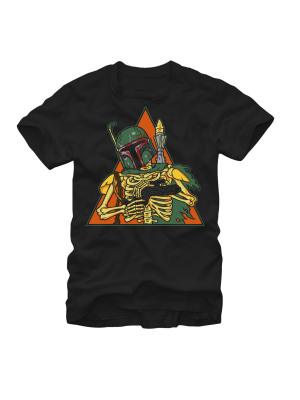 Men's Star Wars Halloween Boba Fett Skeleton T-shirt