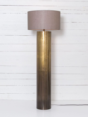 Cameron Ombre Floor Lamp In Brass