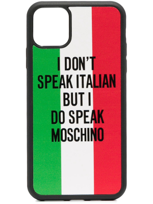 Moschino Printed Iphone 11 Pro Max Case