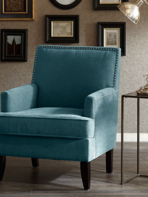 Robin Track Arm Club Chair - Blue