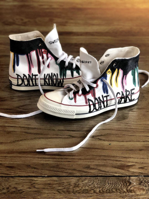 'drip' Painted High Tops