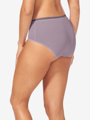 Women's Air Mesh Trim High Rise Brief