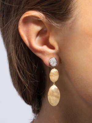 Marco Bicego® Siviglia Grande 18k Yellow Gold And Diamond Triple Drop Earring